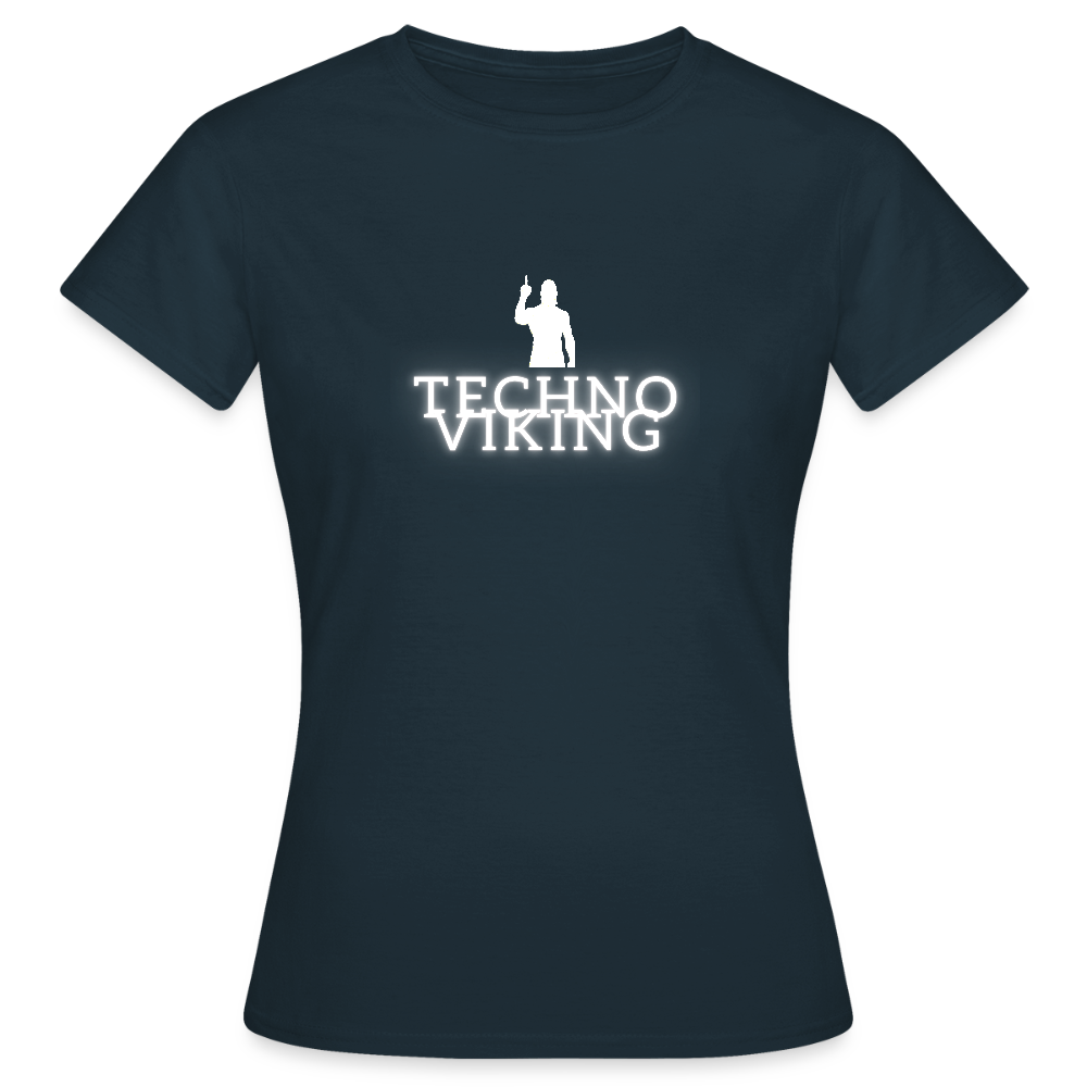 Technoviking drink & dance - Frauen T-Shirt - Navy