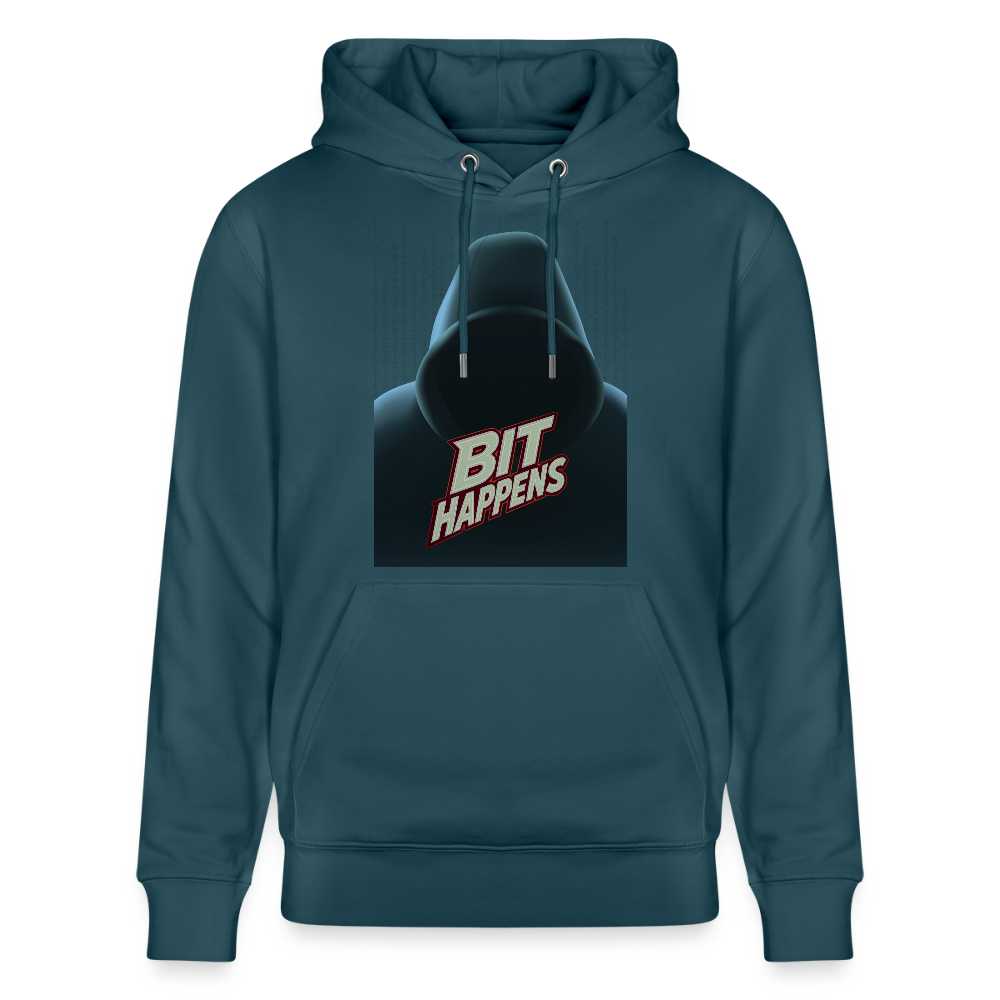 Bit happens - Stanley/Stella Unisex Bio-Hoodie CRUISER - Dunkles Petrol