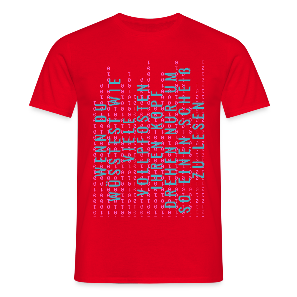 Und Tschüß Metaversum - Männer T-Shirt - Rot