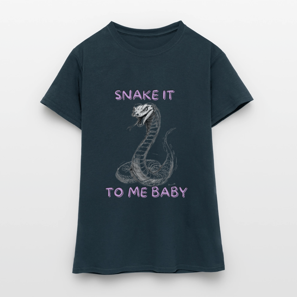 Snake it to me baby - Frauen T-Shirt - Navy