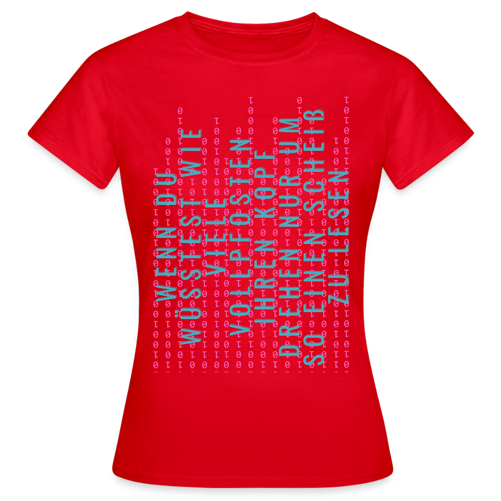 Und Tschüß Metaversum - Frauen T-Shirt - Rot