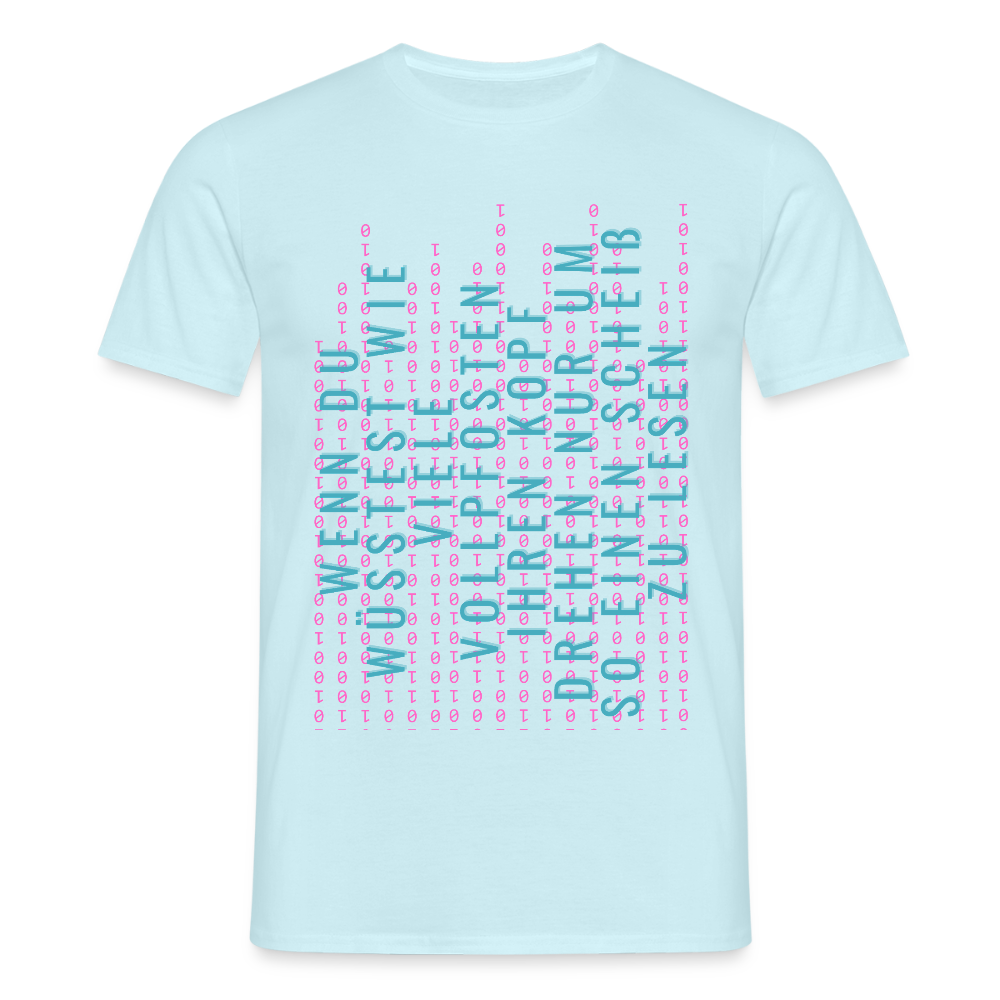 Und Tschüß Metaversum - Männer T-Shirt - Sky