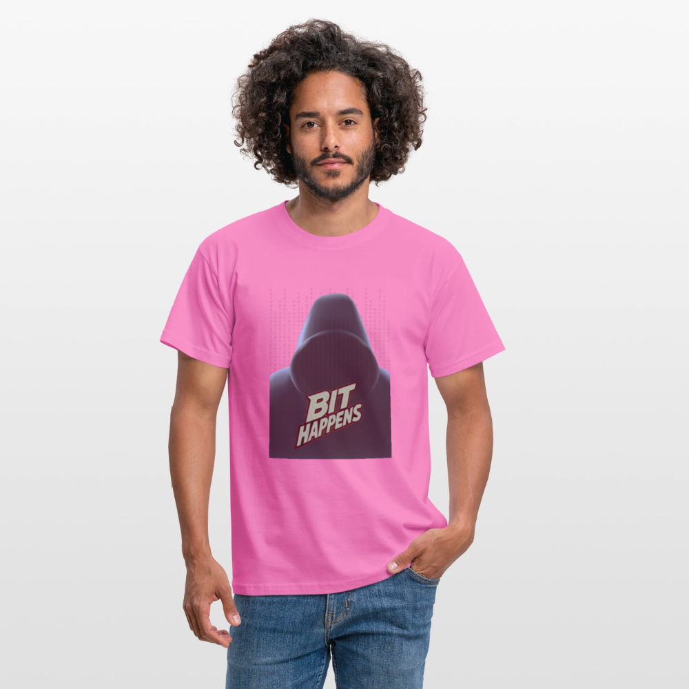 Bit Happens - Männer T-Shirt - Pink