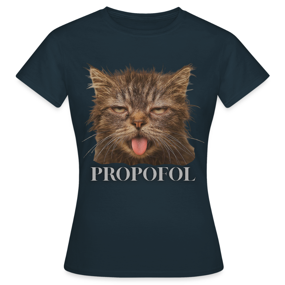 Grumpy Cat - Frauen T-Shirt - Navy