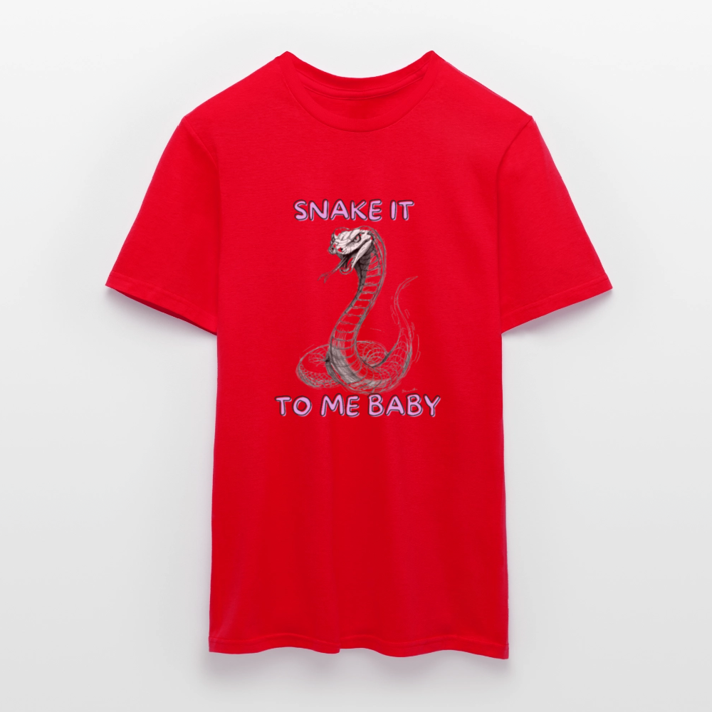 Snake it to me baby - Männer T-Shirt - Rot
