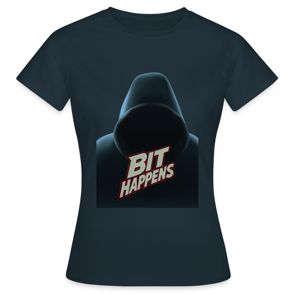 Bit Happens - Frauen T-Shirt - Navy