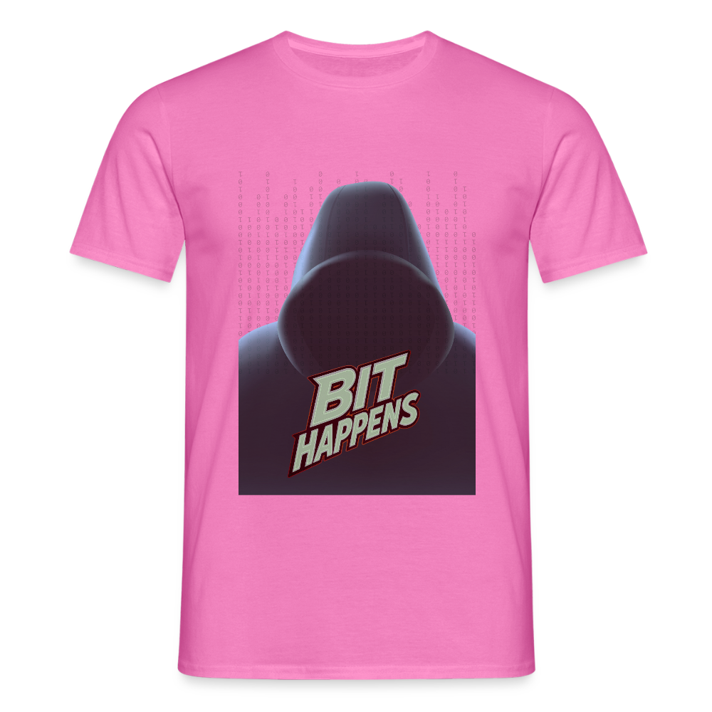 Bit Happens - Männer T-Shirt - Pink