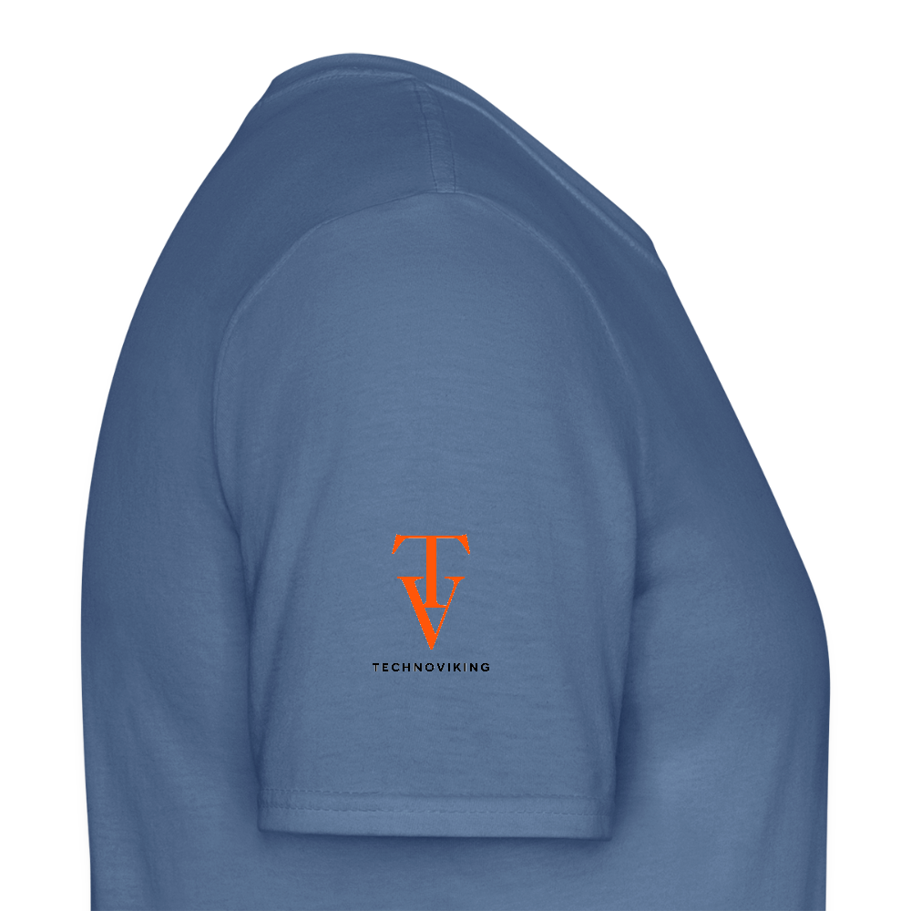 Technoviking-Kneecam No1. - Männer T-Shirt - Taubenblau