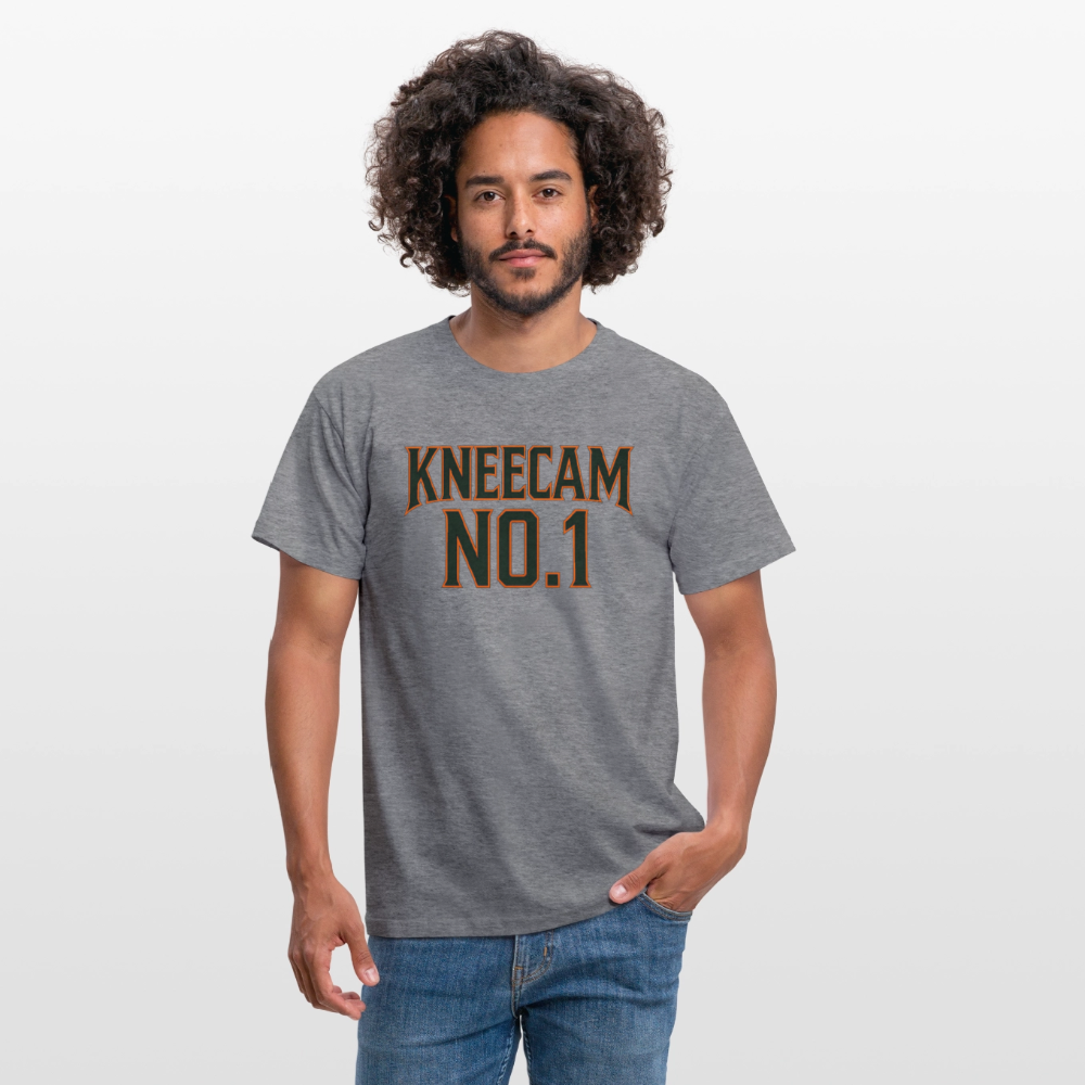Technoviking-Kneecam No1. - Männer T-Shirt - Graphit meliert