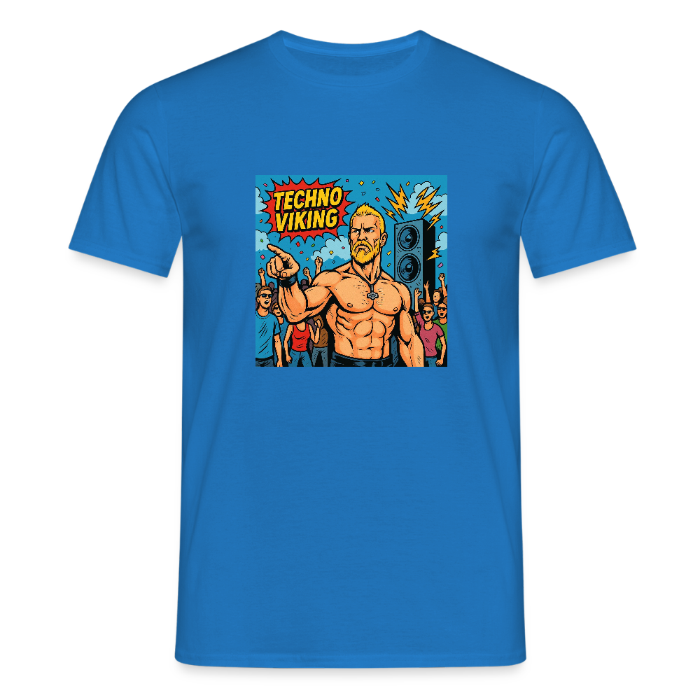 Technoviking Comic - Männer T-Shirt - Royalblau