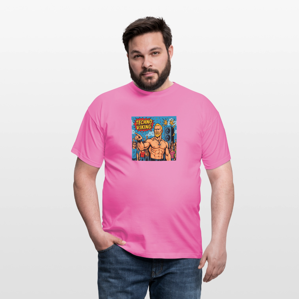 Technoviking Comic - Männer T-Shirt - Pink