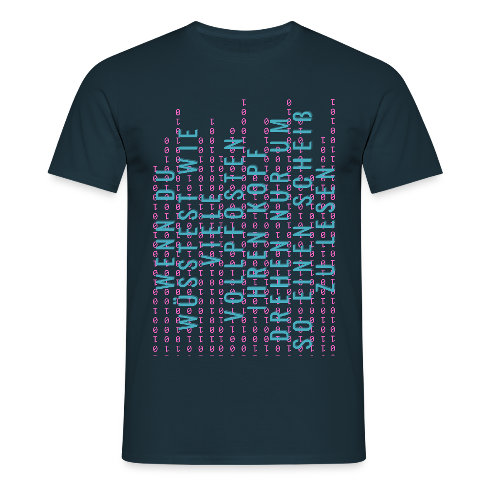 Und Tschüß Metaversum - Männer T-Shirt - Navy
