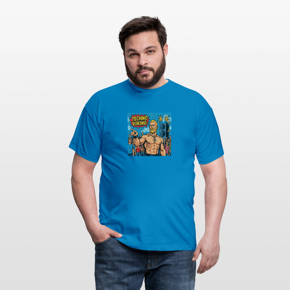 Technoviking Comic - Männer T-Shirt - Royalblau