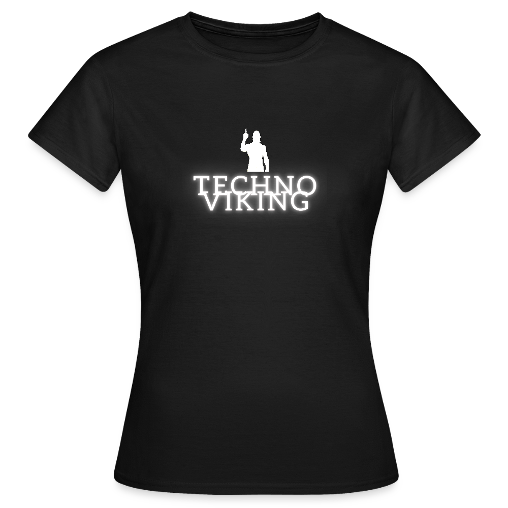 Technoviking drink & dance - Frauen T-Shirt - Schwarz