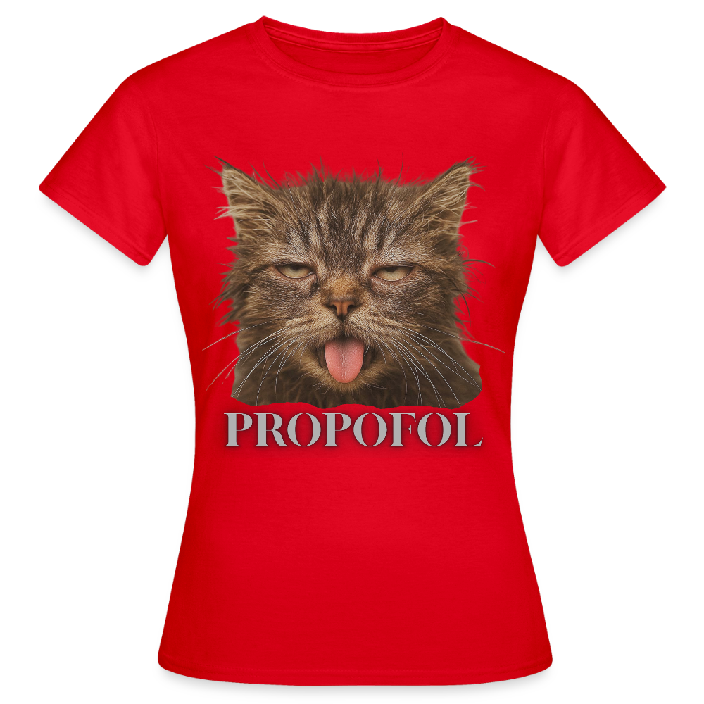 Grumpy Cat - Frauen T-Shirt - Rot