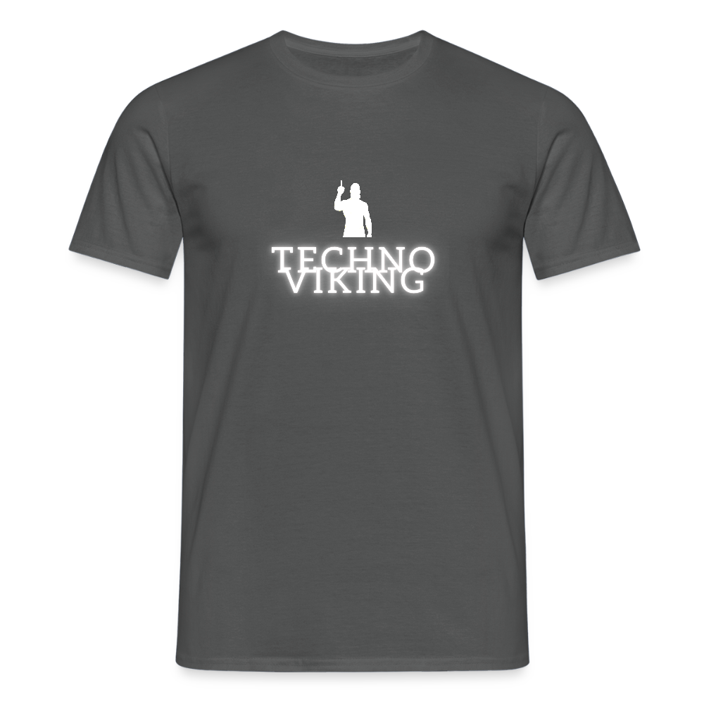 Technoviking drink & dance - Männer T-Shirt - Anthrazit