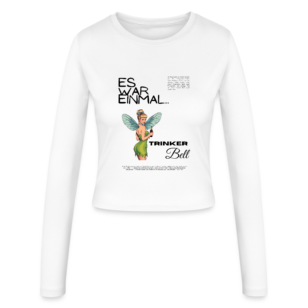 Trinkerbell - Frauen Slim Fit Langarmshirt - Weiß