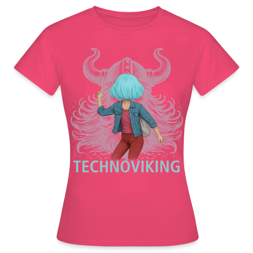 Technoviking rescue moment - Frauen T-Shirt - Azalea