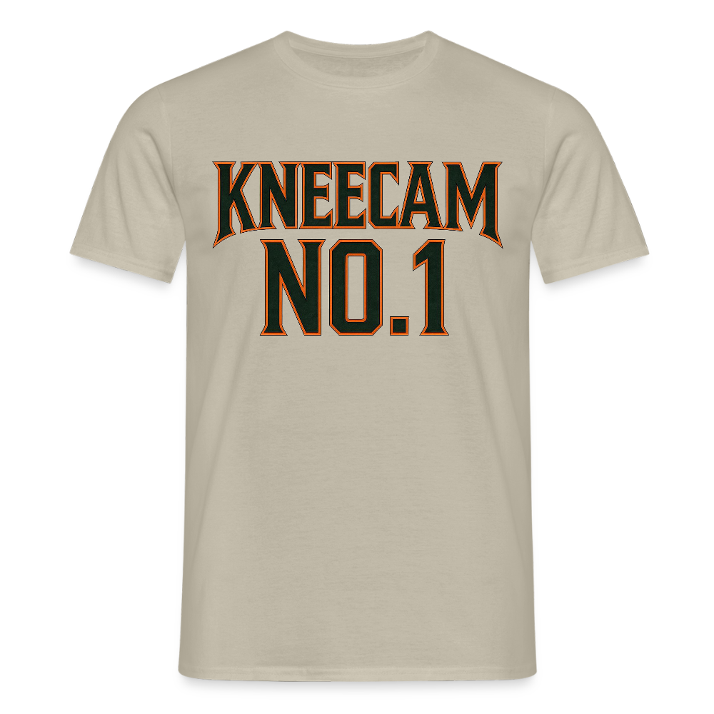 Technoviking-Kneecam No1. - Männer T-Shirt - Sandbeige