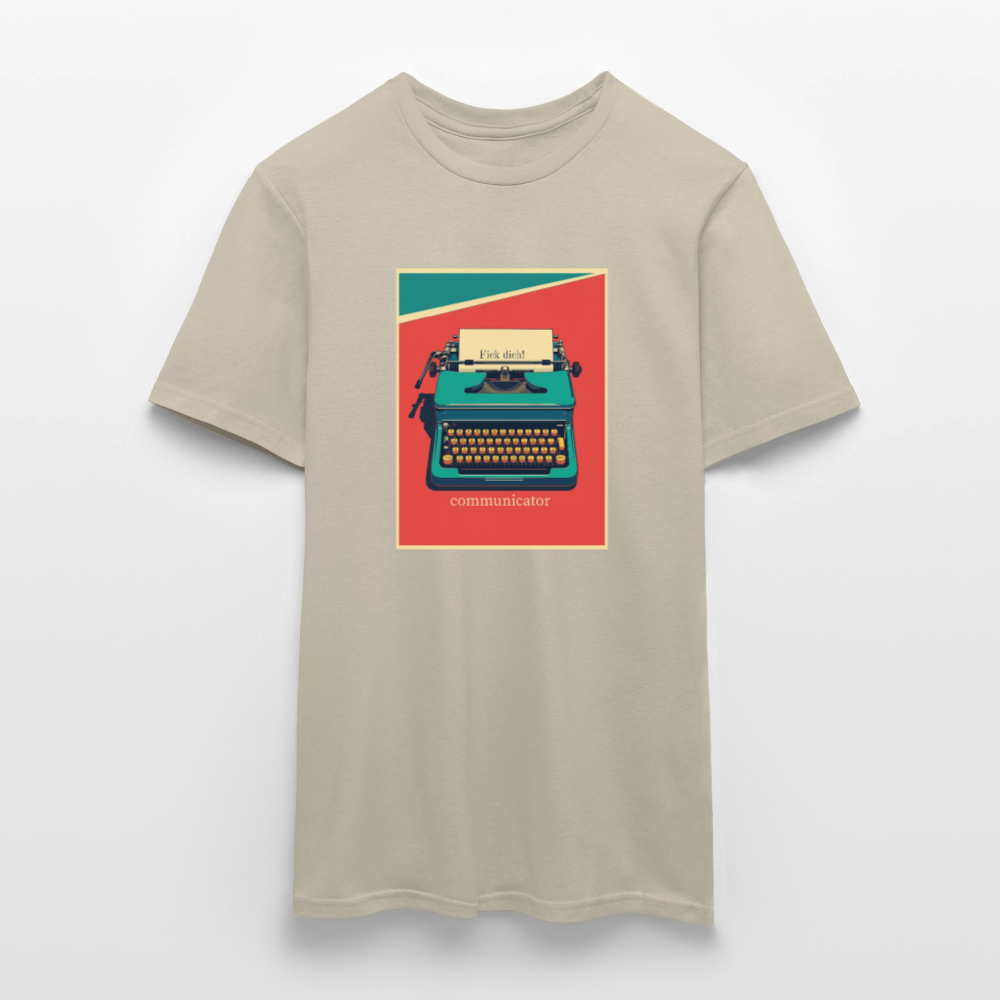 communicator Fick dich - Männer - T-Shirt - Sandbeige