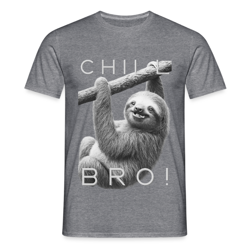 Chill Bro! - Männer T-Shirt - Graphit meliert