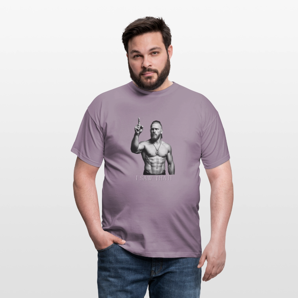 Technoviking - I saw that - Männer T-Shirt - Lilagrau 