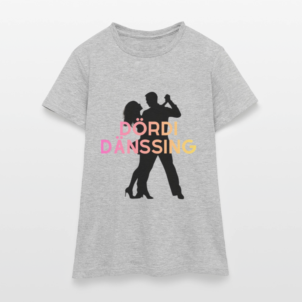Dördi Dänssing - Frauen T-Shirt - Grau meliert