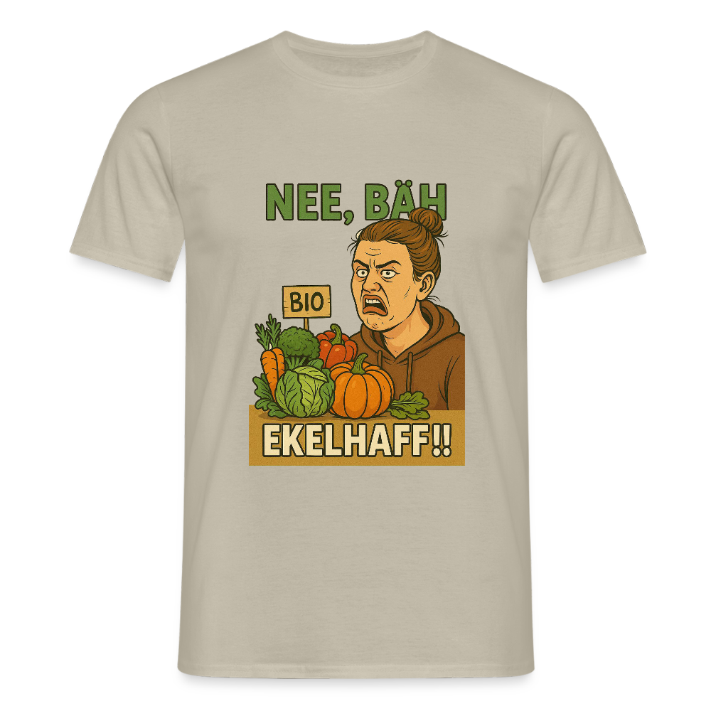 Frauentausch ekelhaff - Männer T-Shirt - Sandbeige
