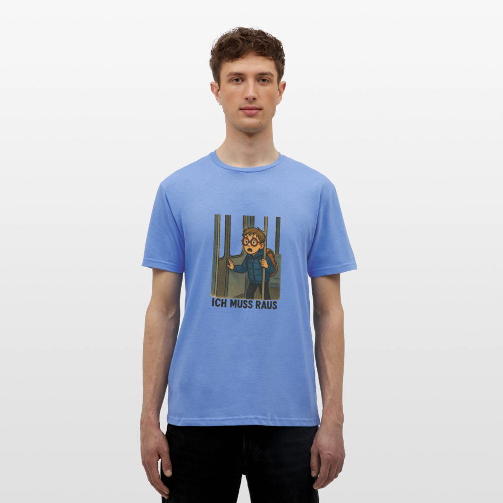 Junge im Bus ich muss raus - Männer T-Shirt - carolina blue