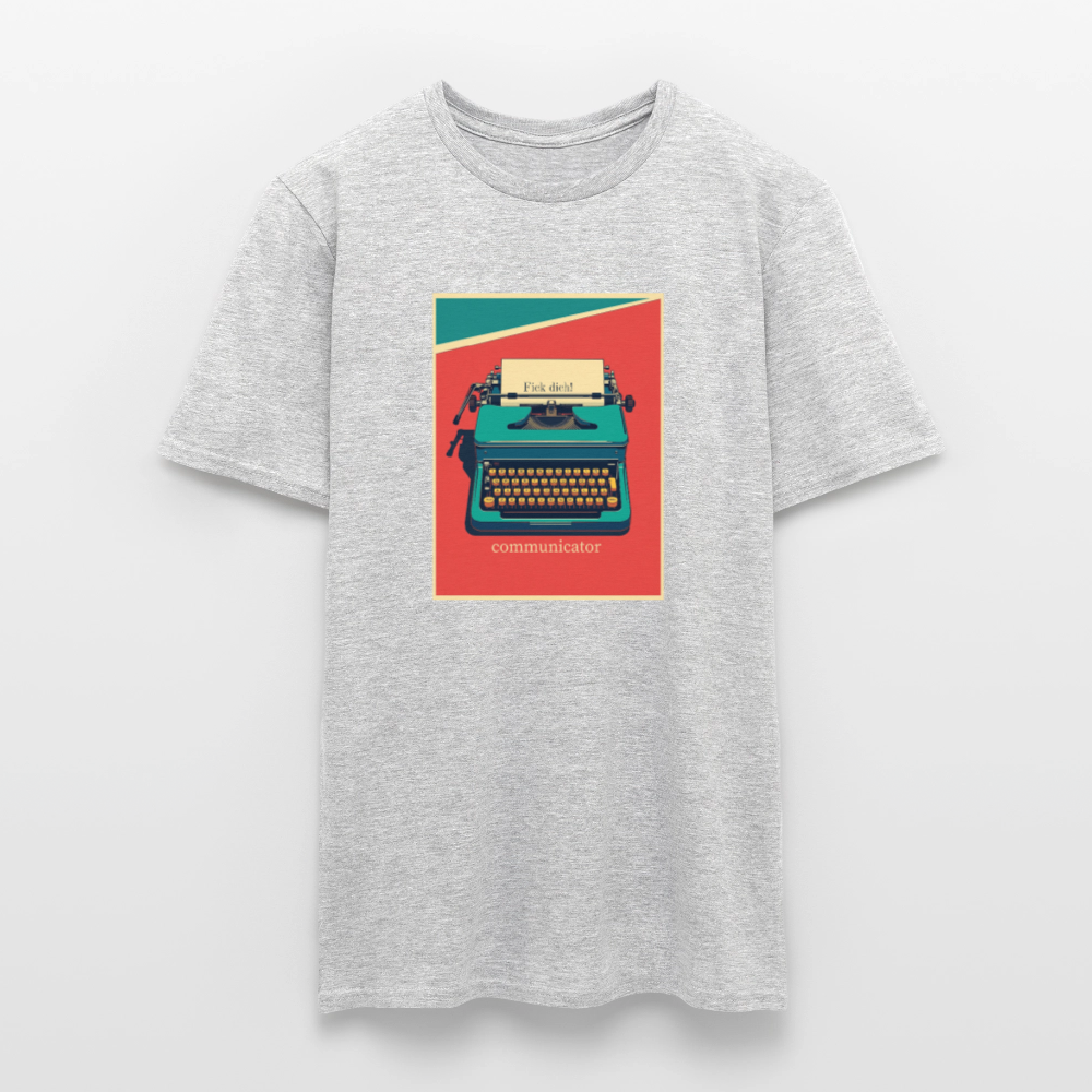 communicator Fick dich - Männer - T-Shirt - Grau meliert