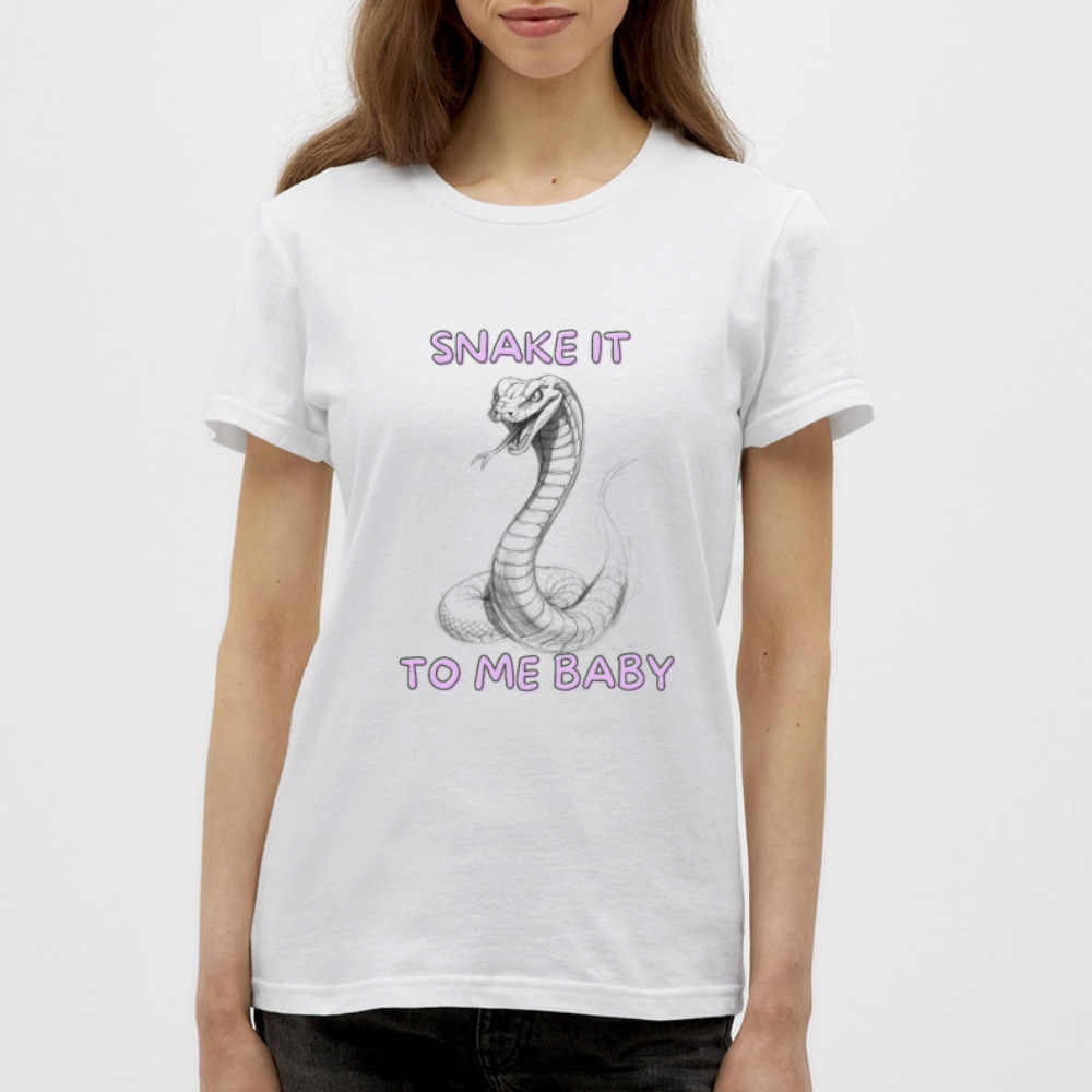 Snake it to me baby - Frauen T-Shirt - Weiß