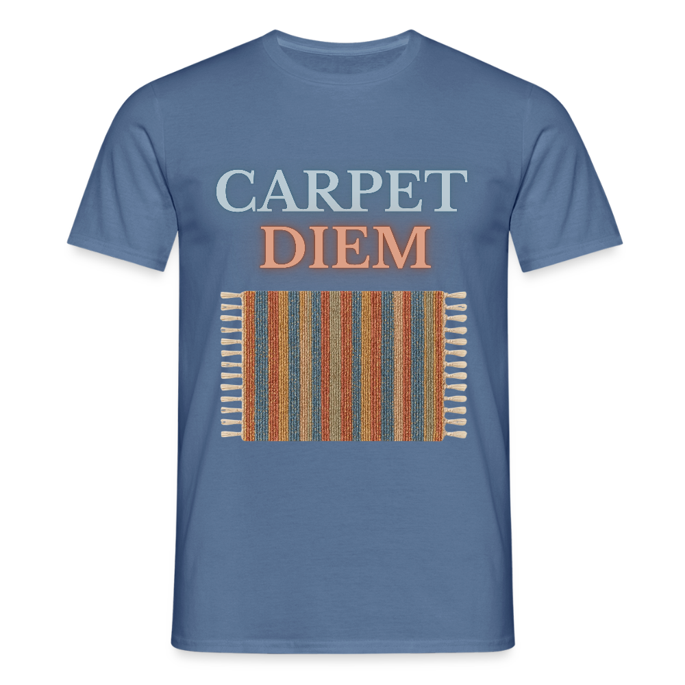 Carpet Diem - Männer T-Shirt - Taubenblau 