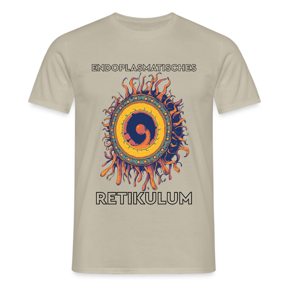 Endoplasmatisches Retikulum - Männer T-Shirt - Sandbeige