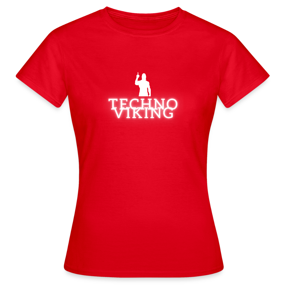 Technoviking drink & dance - Frauen T-Shirt - Rot