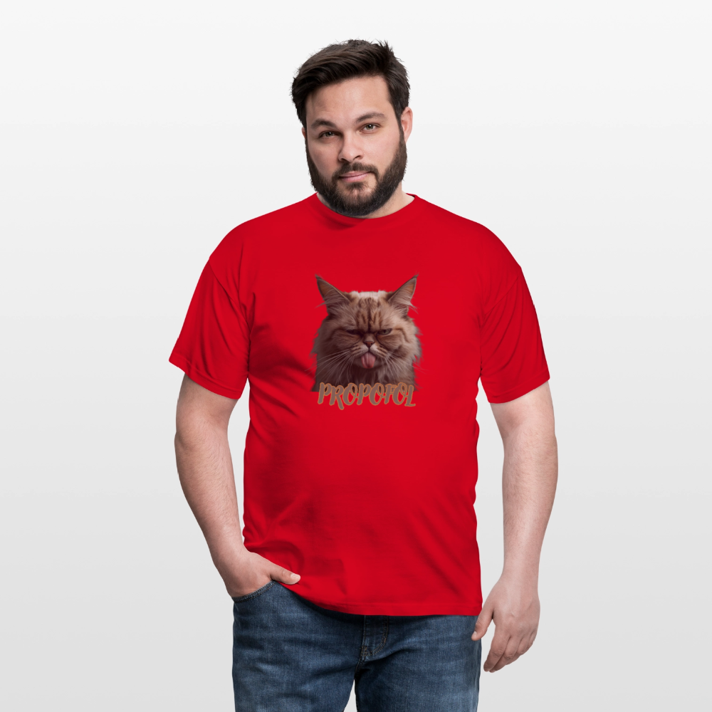 Propofol Cat - Männer T-Shirt - Rot