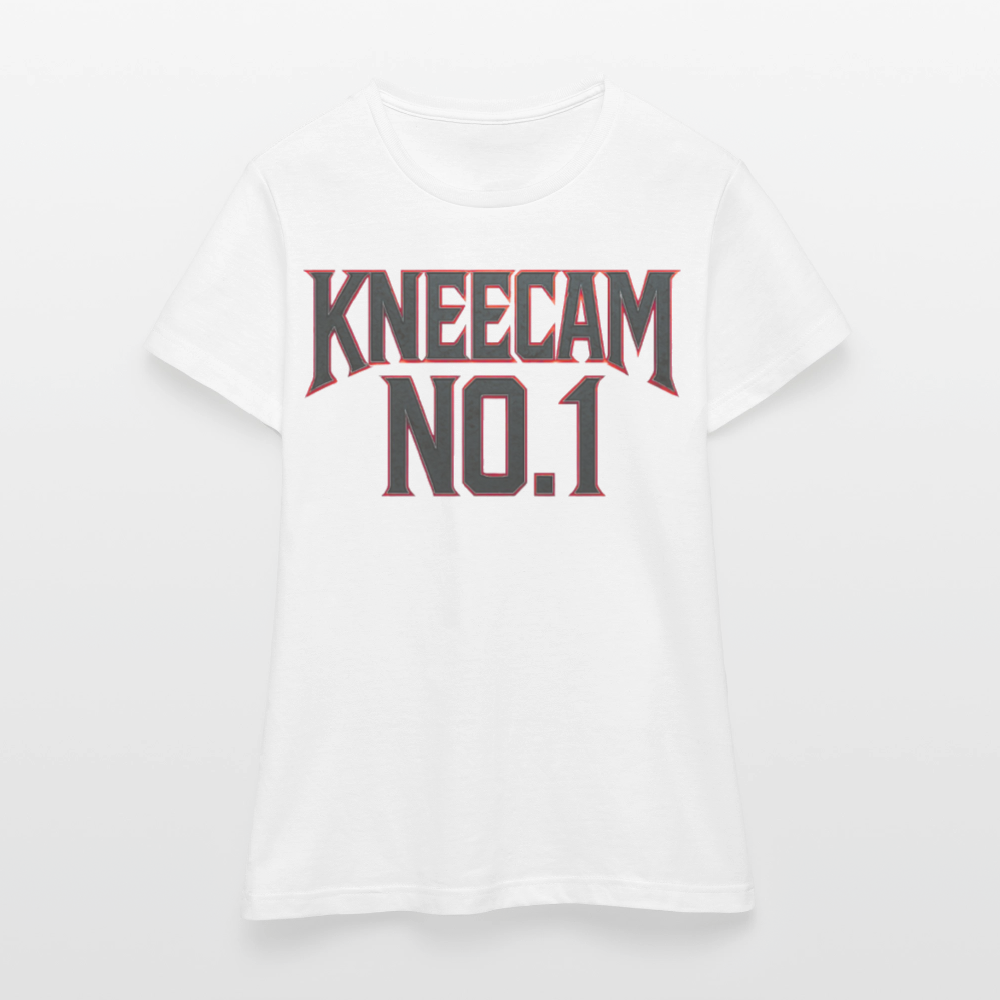 KNEECAM No. 1 – Frauen T-Shirt - Weiß