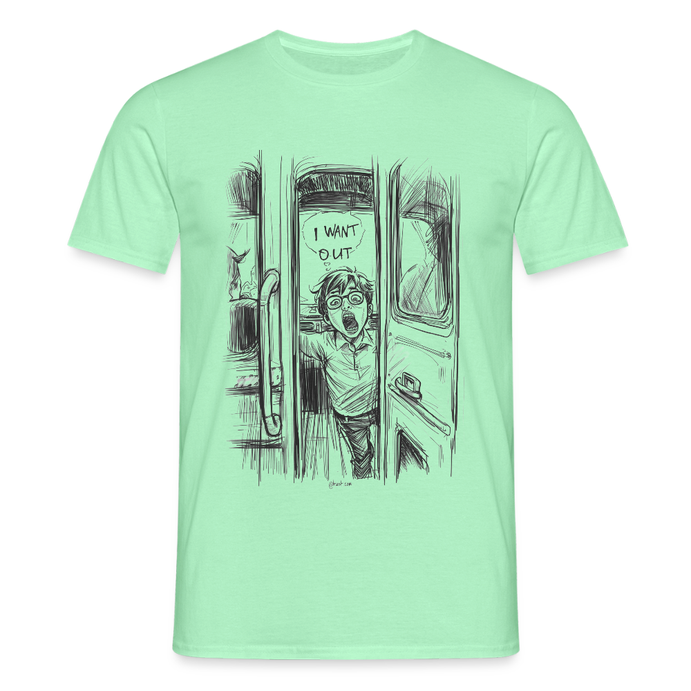 I want out - Männer T-Shirt - Mintgrün