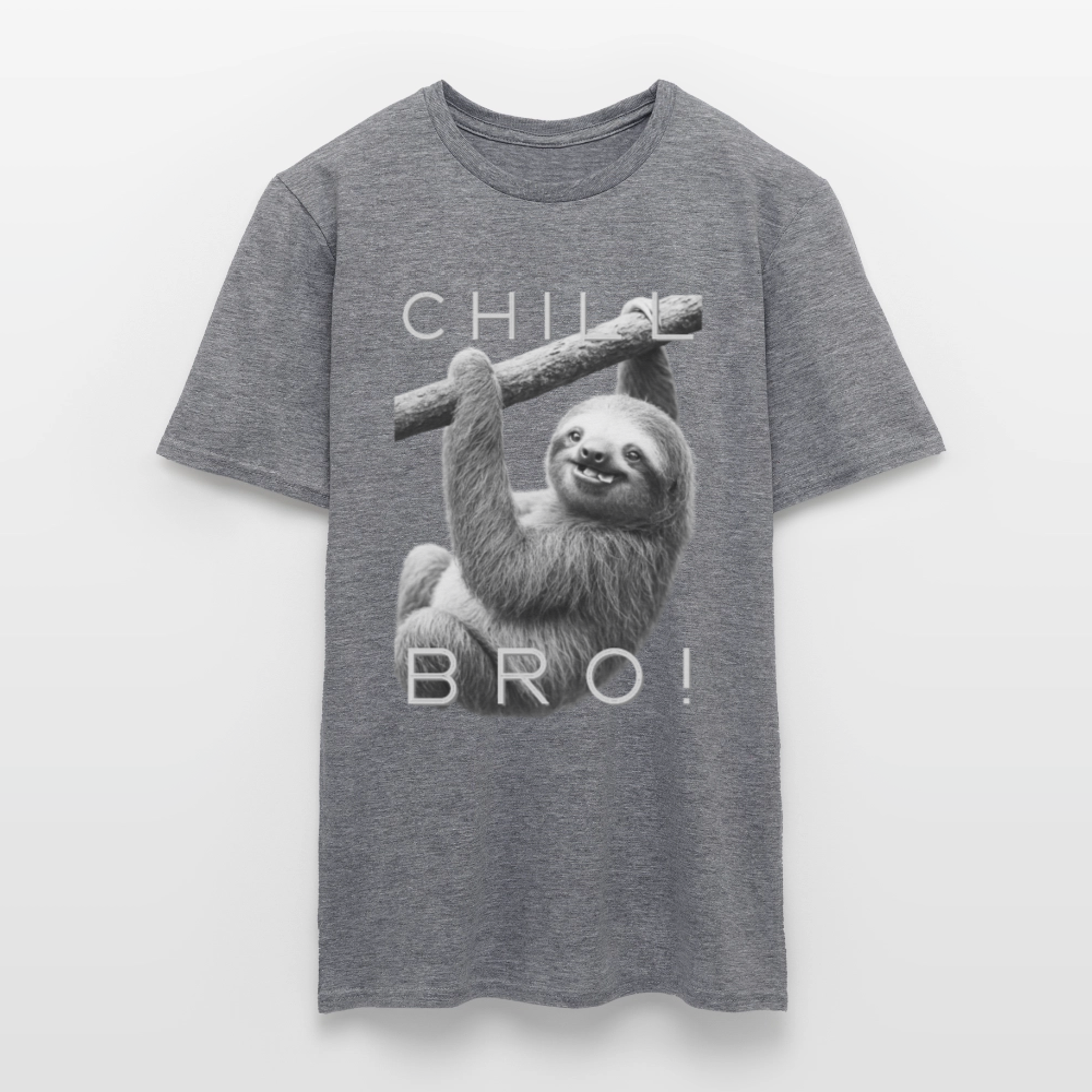 Chill Bro! - Männer T-Shirt - Graphit meliert