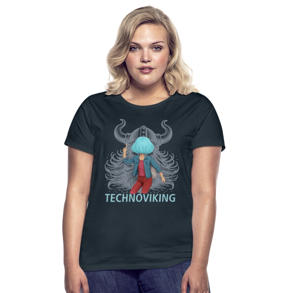 Technoviking rescue moment - Frauen T-Shirt - Navy