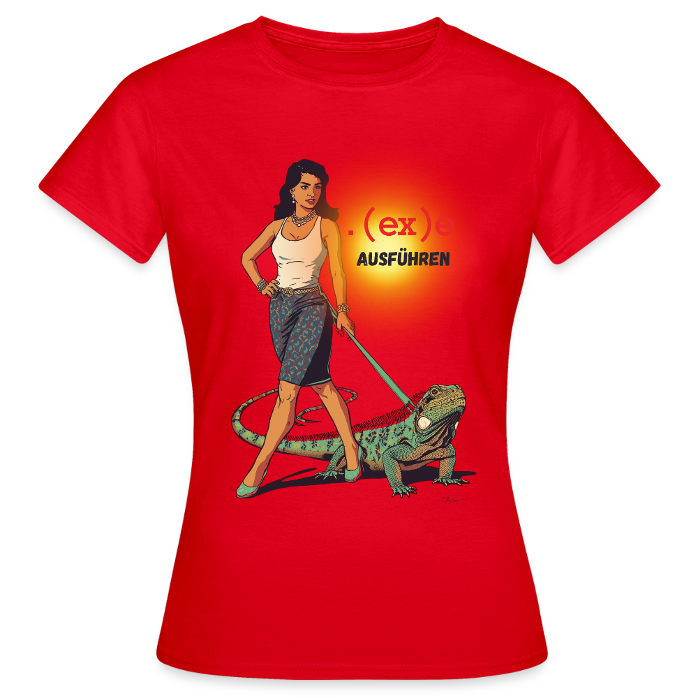 .(ex)e ausführen - Frauen T-Shirt - Rot