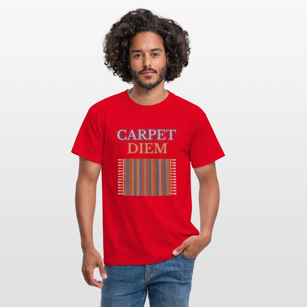 Carpet Diem - Männer T-Shirt - Rot