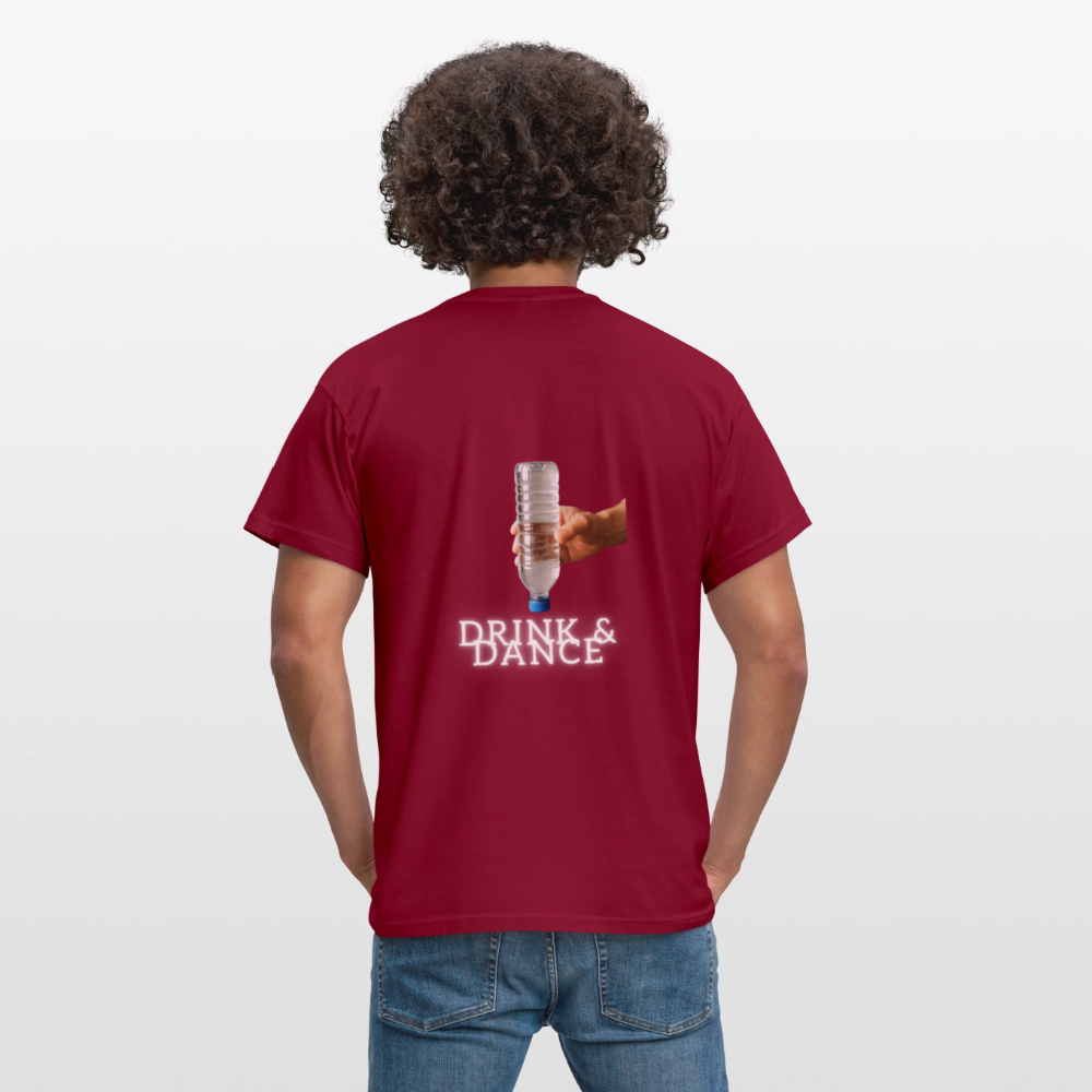 Technoviking drink & dance - Männer T-Shirt - Ziegelrot