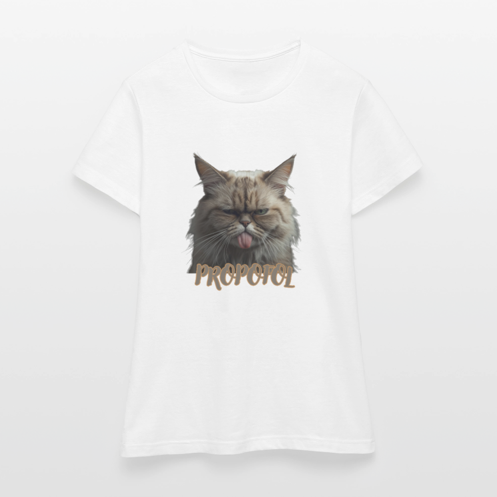 Propofol Cat - Frauen T-Shirt - Weiß