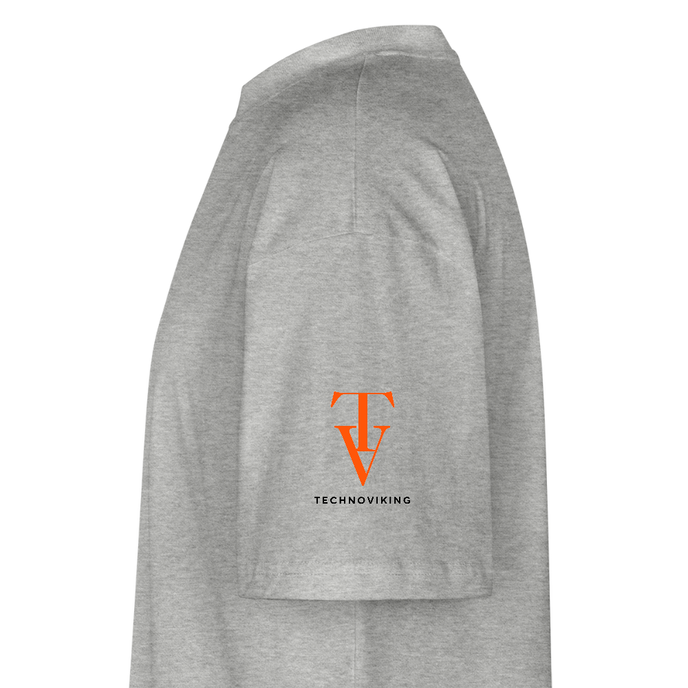 Technoviking-Kneecam No1. - Stanley/Stella Oversized Unisex Bio T-Shirt Blaster - Grau meliert