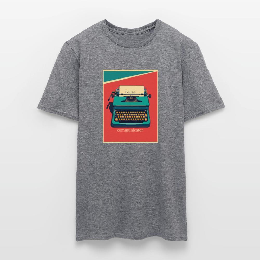 communicator Fick dich - Männer - T-Shirt - Graphit meliert