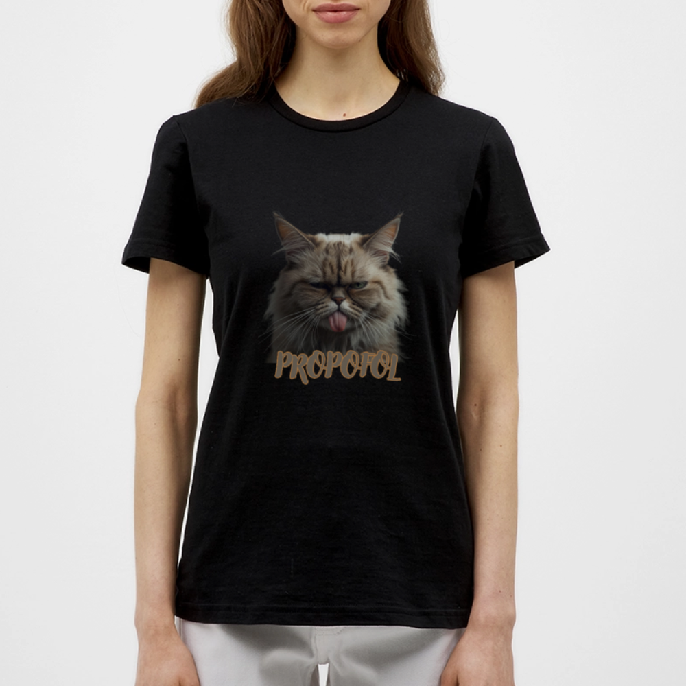 Propofol Cat - Frauen T-Shirt - Schwarz