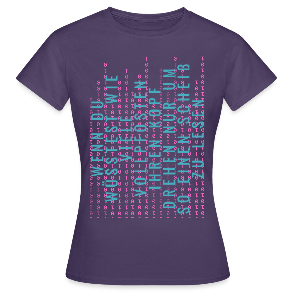 Und Tschüß Metaversum - Frauen T-Shirt - Dunkellila