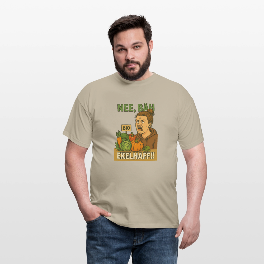 Frauentausch ekelhaff - Männer T-Shirt - Sandbeige