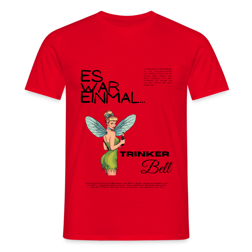 Trinkerbell - Männer T-Shirt - Rot