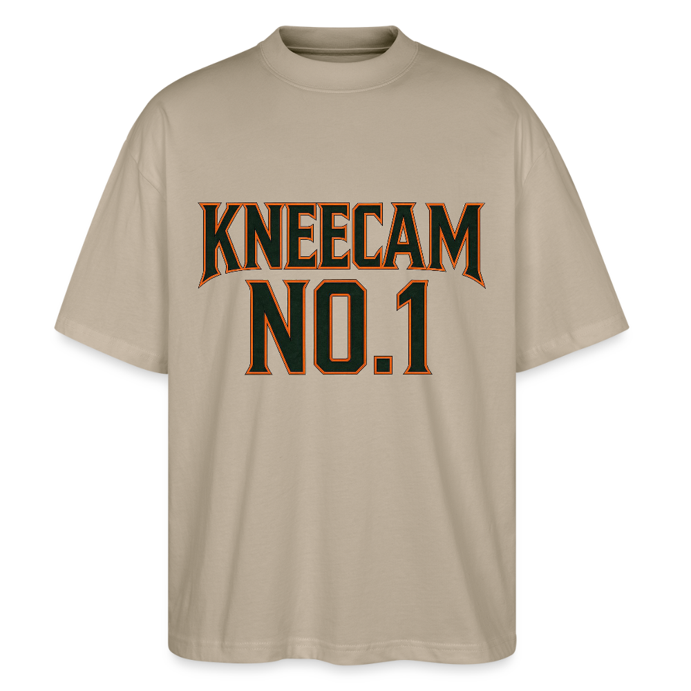 Technoviking-Kneecam No1. - Stanley/Stella Oversized Unisex Bio T-Shirt Blaster - Steingrau